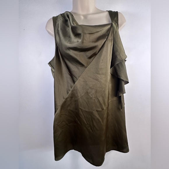 Banana Republic women’s olive green blouse size XL - Picture 1 of 5